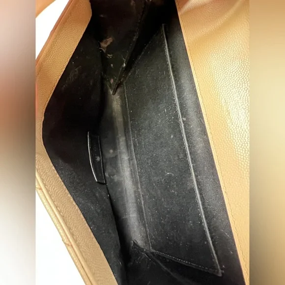 YSL Yves Saint Laurent Cassandre Matelasse Flap Pouch Wristlet Bag Clutch - Picture 7 of 7